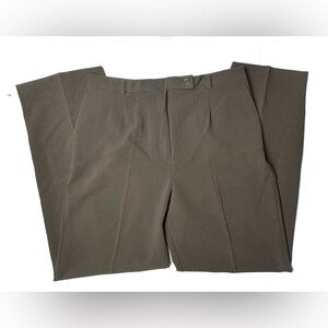 Vintage Tradition Womens 14 Dark Brown Dress‎ Pants Pleated Straight Leg 80s 90s